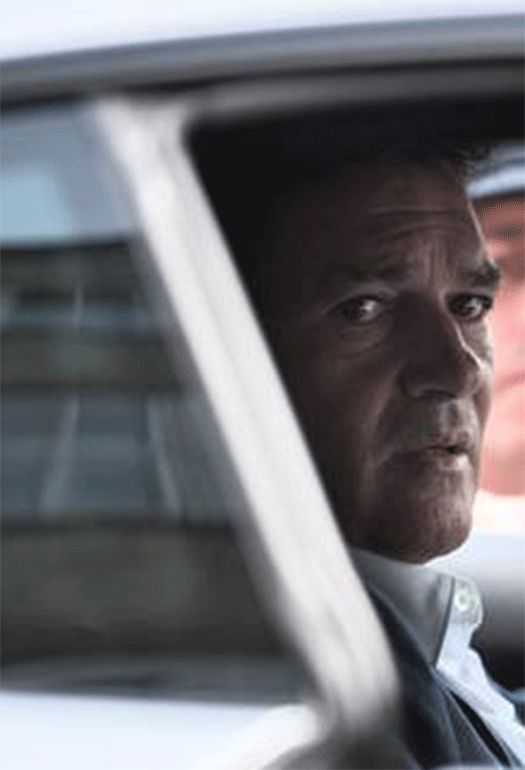 Billede fra reklamefilmsoptagelse i Nybrogade 15/7-17 med Antonio Banderas