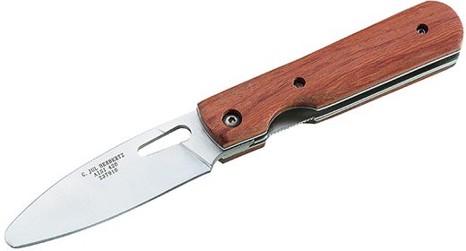 Herbertz junior foldekniv med skæfte af Cocobolo træ, kniv uden spids