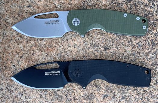 SOG Stout foldekniv med flipperåbning, designet af Mikkel Willumsen