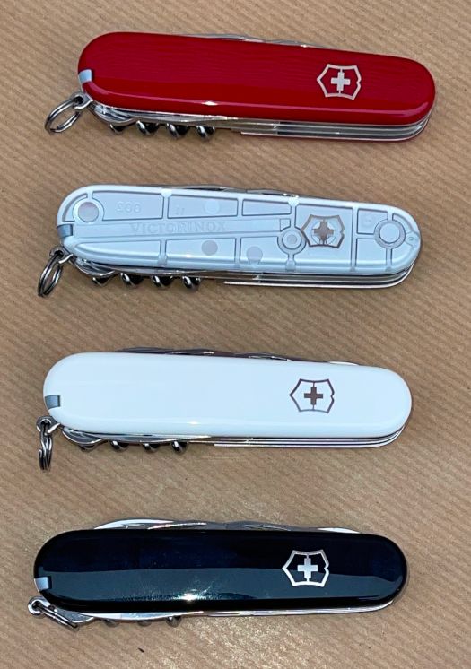 Schweizerknive Victorinox model Climber - Hvid 1.3703.7 Rød 1.3703 Silver Tech 1.3703.T7 Sort 1.3703