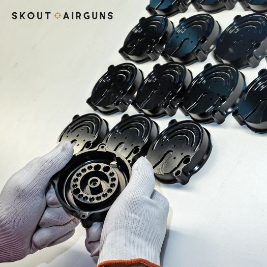 SKOUT airguns produktions galleri af EPOCH komponenter