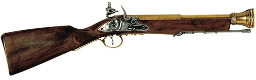 Engelsk blunderbus musket fra det 18. århundrede