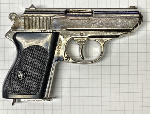 Walther PPK pistol, nickel agent- og politipistol