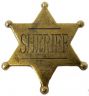 Sheriffstjerne, gylden broncefarvet 106