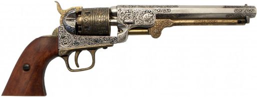 Modelrevolver til dekoration forlader fra 1860 pæn luxusversion