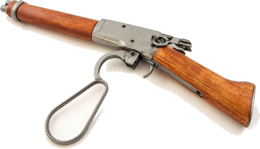 Short winchester leveraction 1095, Mare´s leg, Randal Special cowboy- og terminatoragtig kort bøjlespænder