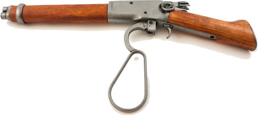 Short winchester leveraction 1095, Mare´s leg, Randal Special cowboy- og terminatoragtig kort bøjlespænder