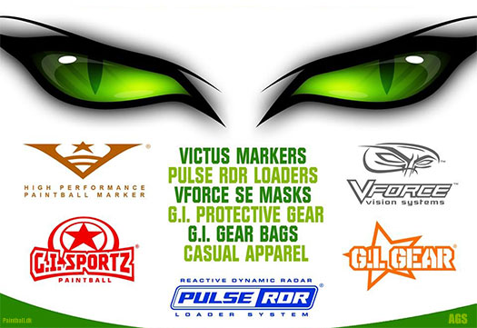 V-Force paintball beskyttelses masker GI Sportz Procaps Draxxus AirTechIndustries