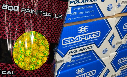 Empire Polar Ice paintballs er specielt til brug i dårligt vejr efetrår og forår