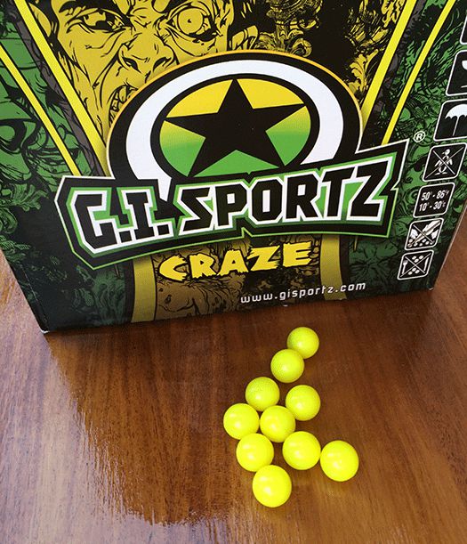 Craze paintball effekt paintballs specielle kugler til paintballspil