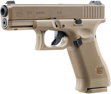 Glock 19X gas blowback pistol