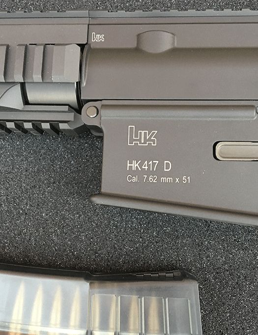 Heckler & Kock HK417D sniper mosfet, bipod, kuffert