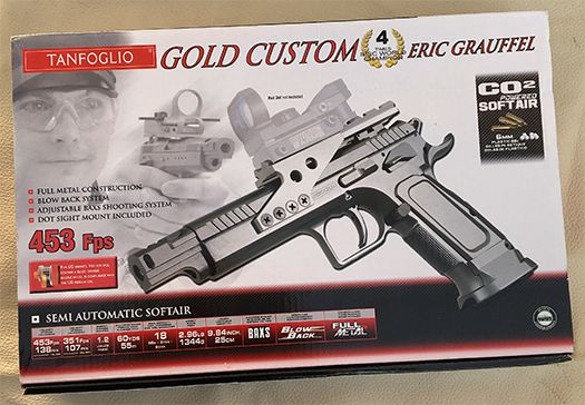 Tanfoglio Gold Custom Eric Grauffel softairgun 6 mm BB specialmodel