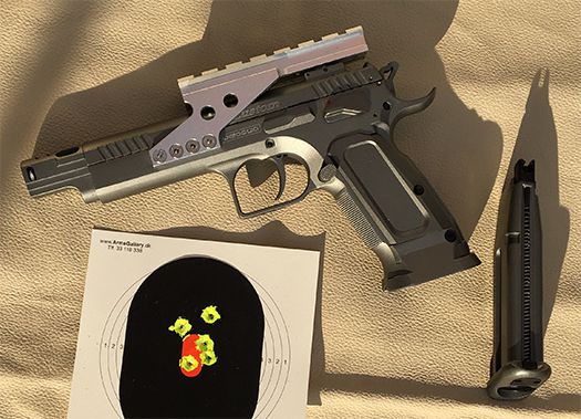 Tanfoglio Gold Custom Eric Grauffel softairgun 6 mm BB specialmodel